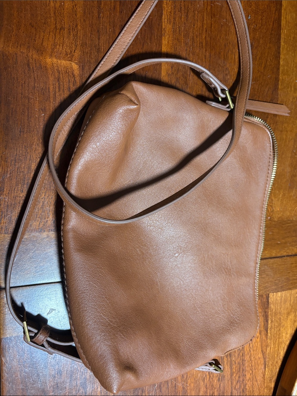 Everyday Tan Leather Crossbody - Universal Thread Goods